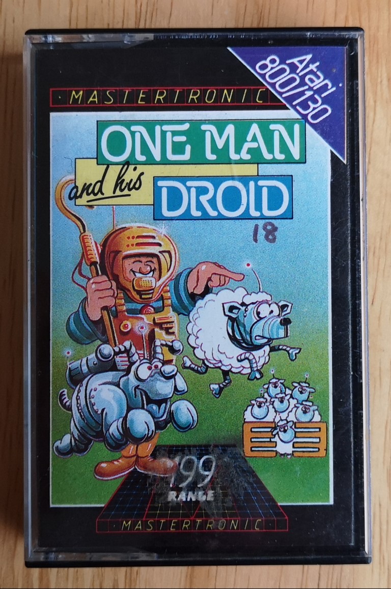 One Man His Droid Cassette Copy For Atari Xl Xe