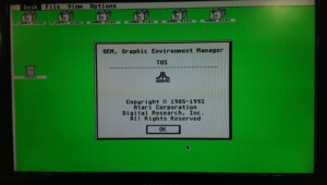 GEM, Graphic Environment Manager TOS screen